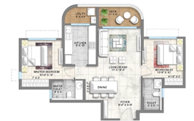 Dosti Wagle  ground floor plan