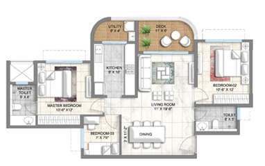 Dosti Wagle  ground floor plan